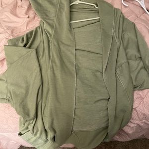 Hooded Oversized green sweater